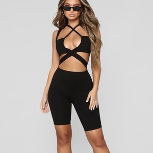 Fashion Nova Black Romper